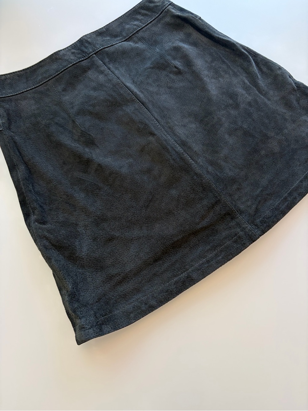 Simons Twik Suede Mini Skirt in Black | Small - Picture 6 of 7